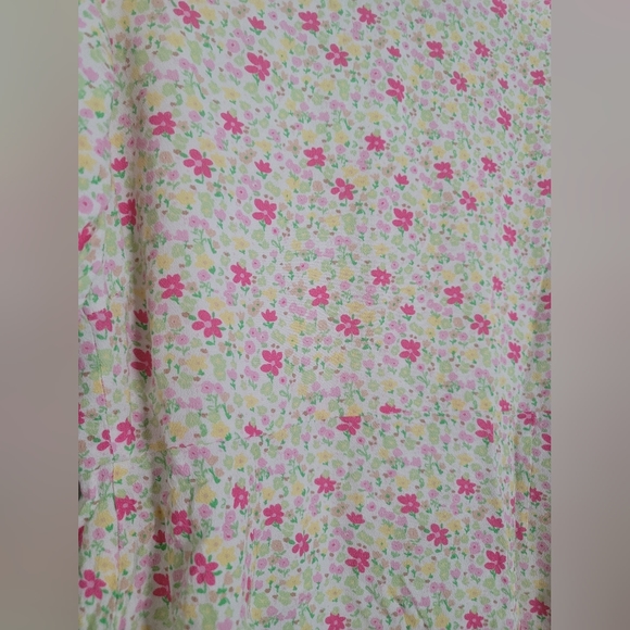 Charlie Holiday Dress 8 Floral Rayon Mini Sun Feminine Chic Coquette - Picture 13 of 16